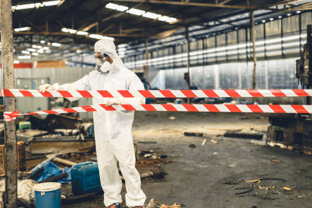 Professional Trauma Scene Cleanup technician working in Defiance, MO